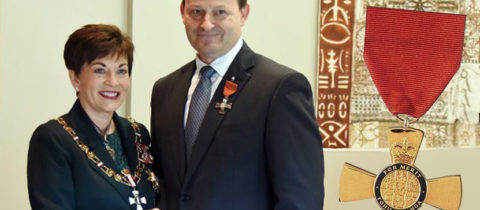 Hanshi Dennis May receives the New Zealand Order of Merit